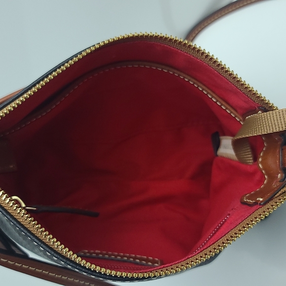 Dooney & Bourke Saffiano Leather Hobo Shoulder Bag Purse Handbag - Picture 4 of 12